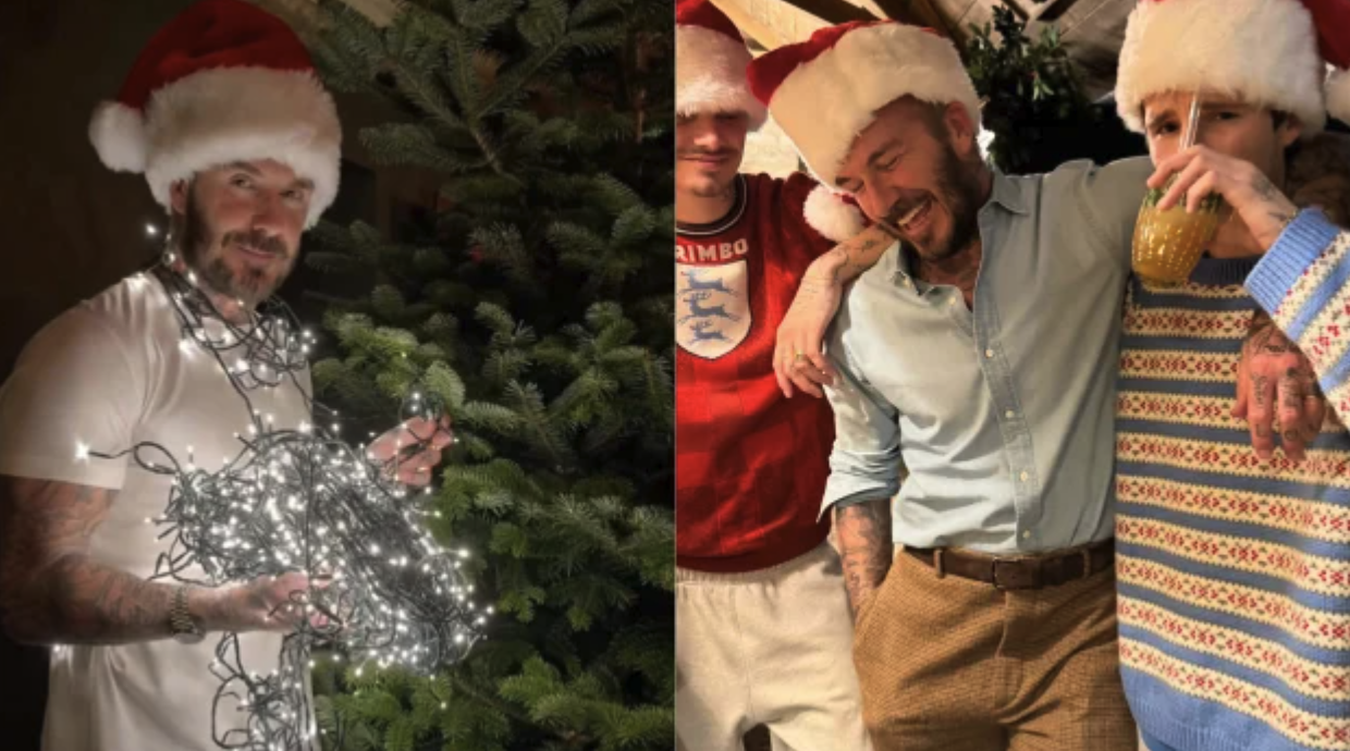 Дэвид и Виктория Бекхэм показали, как отмечают Рождество, невзирая на слухи о конфликте со старшим сыном